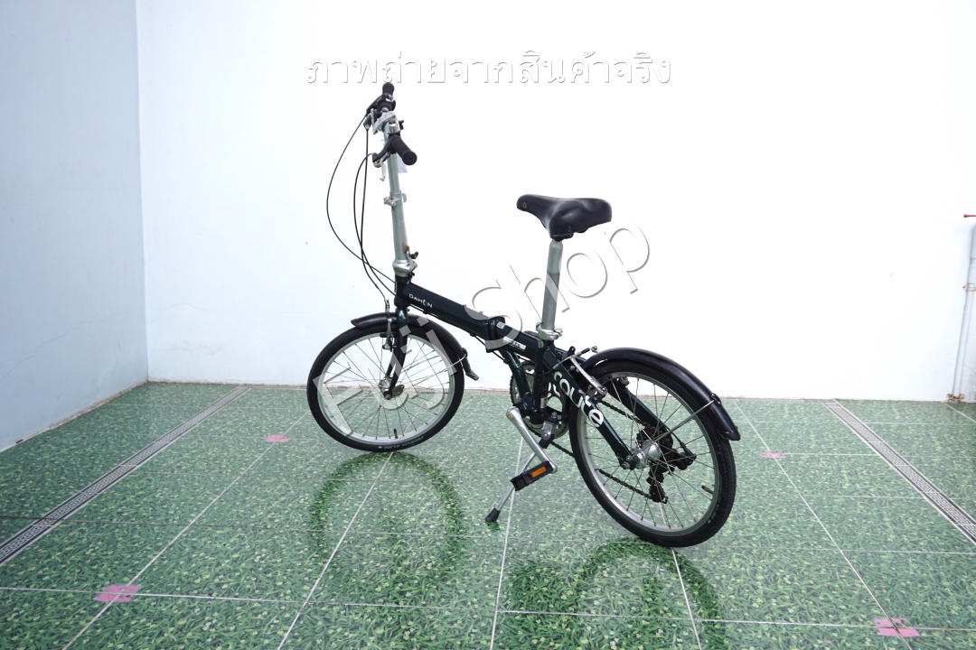 จักรยานพับได้ญี่ปุ่น - ล้อ 20 นิ้ว - มีเกียร์ - อลูมิเนียม - Dahon Route - สีเขียว [จักรยานมือสอง]