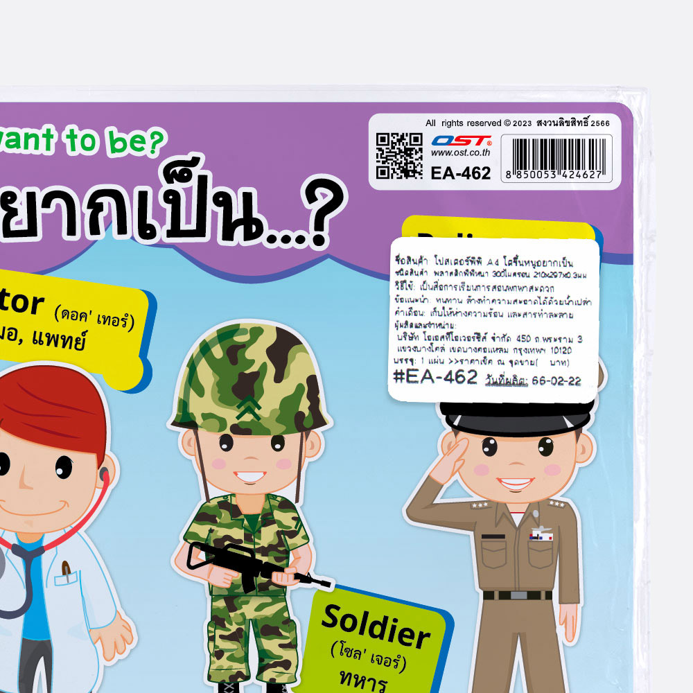 Occupations Educational Posters A4 size