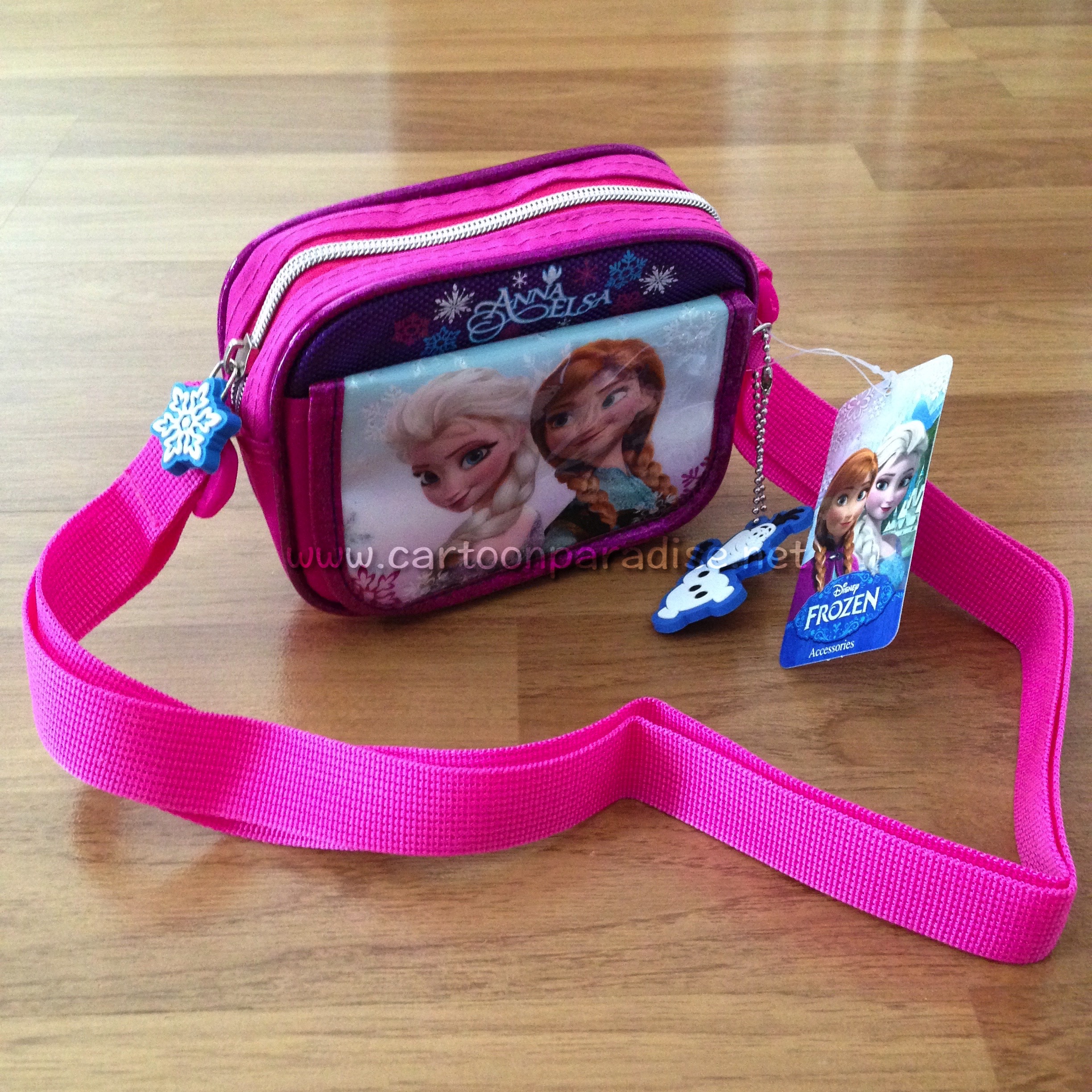 กระเป๋าสะพายข้าง 4.5 นิ้ว กระเป๋าคล้องคอ โฟรเซ่น แอนนา เอลซ่า Frozen Anna Elsa Shoulder Bag Sling Bag