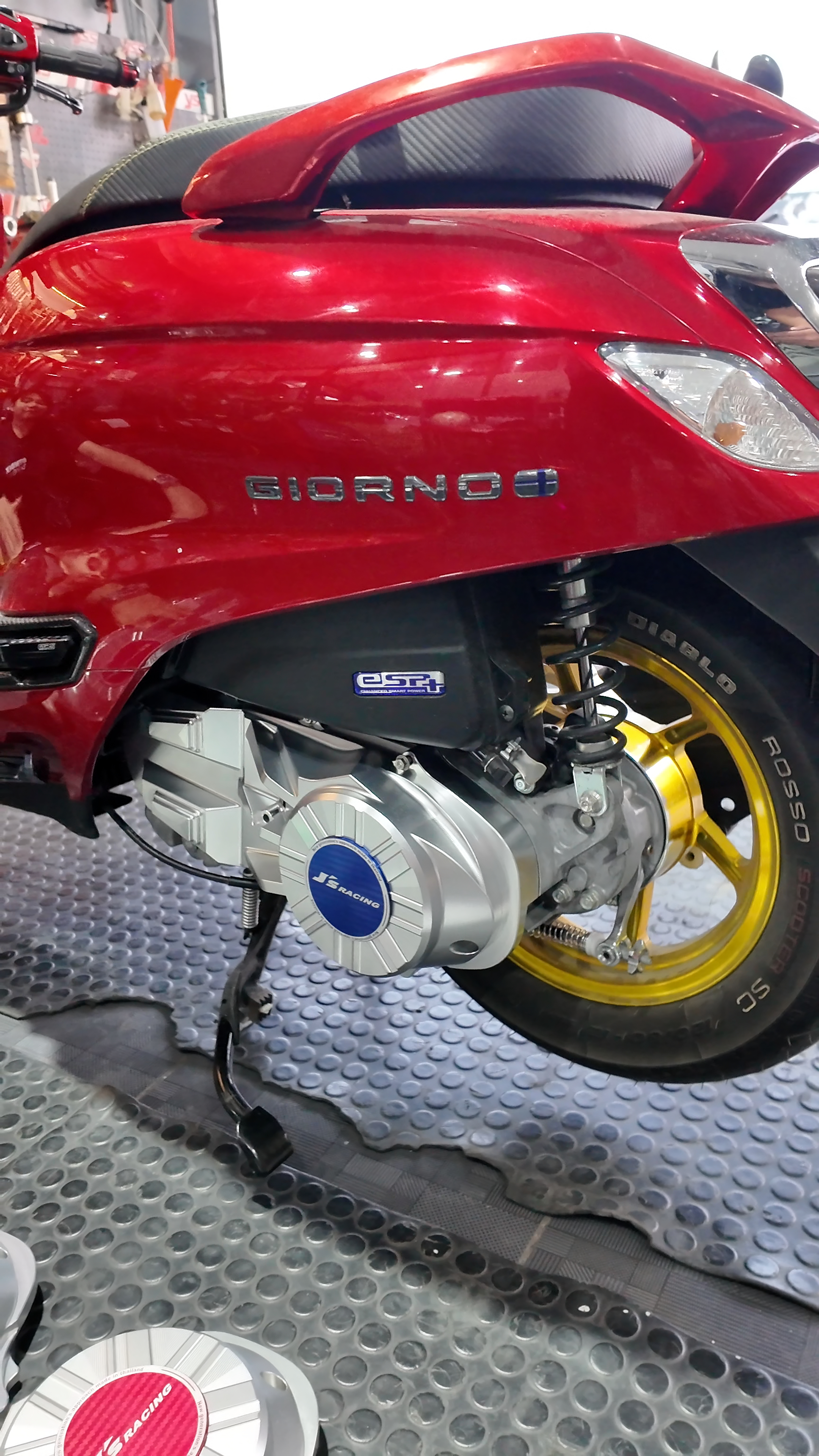 แคร้ง CNC /Js Racing รุ่น Giorno/Lead125