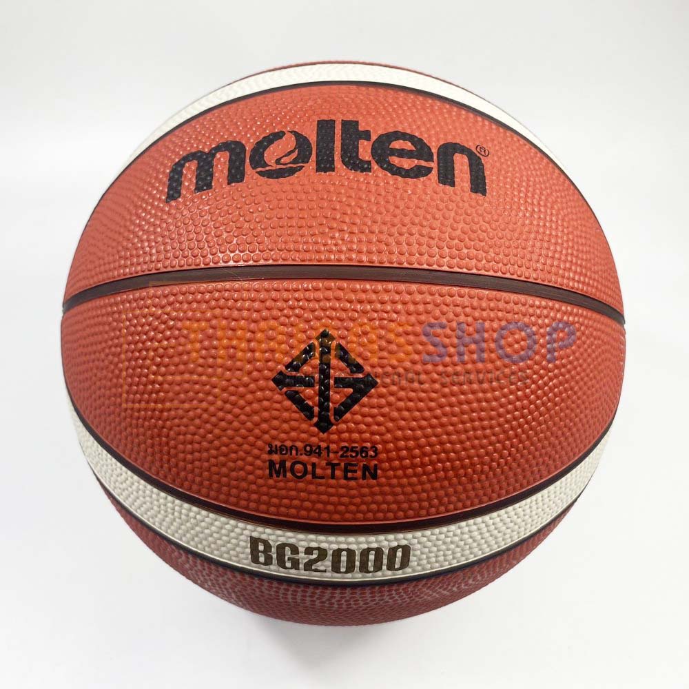 (ของแท้ 100%) ลูกบาสเกตบอล ลูกบาส Molten B5G2000 เบอร์5 บาสเกตบอลยางคุณภาพพิเศษ มีตรา มอก.