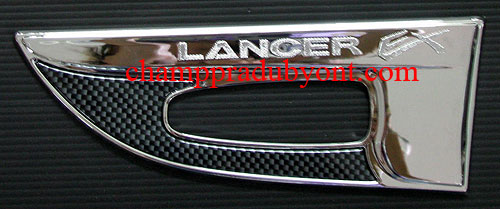 ครอบไฟเลี้ยวข้างโครเมี่ยม MITSUBISHI LANCER EX 09-16 ลายเคฟล่า