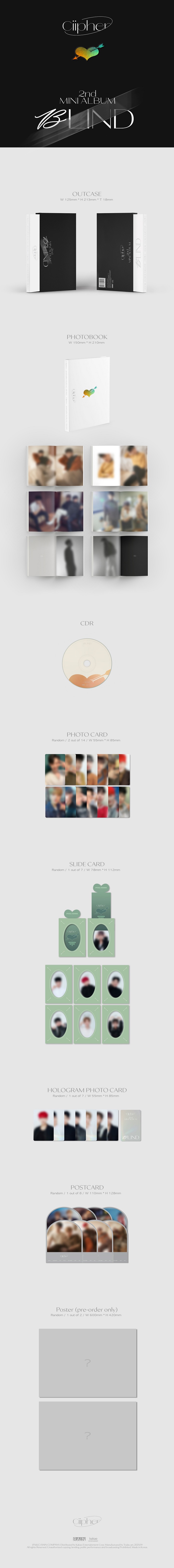 [PRE-ORDER] Ciipher - 2nd Mini Album "BLIND"