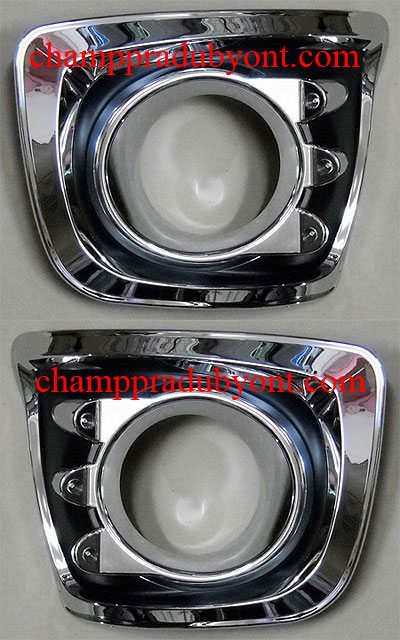 ครอบไฟตัดหมอกโครเมี่ยม TOYOTA VIGO 09-11 พร้อมไฟหรี่ LED FITT