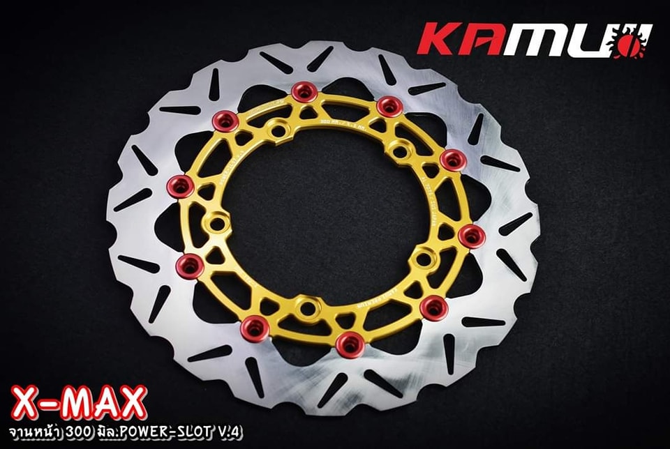 จานดิสก์xmax จานหน้าขนาด 300 มิล. Power-Slot V.4