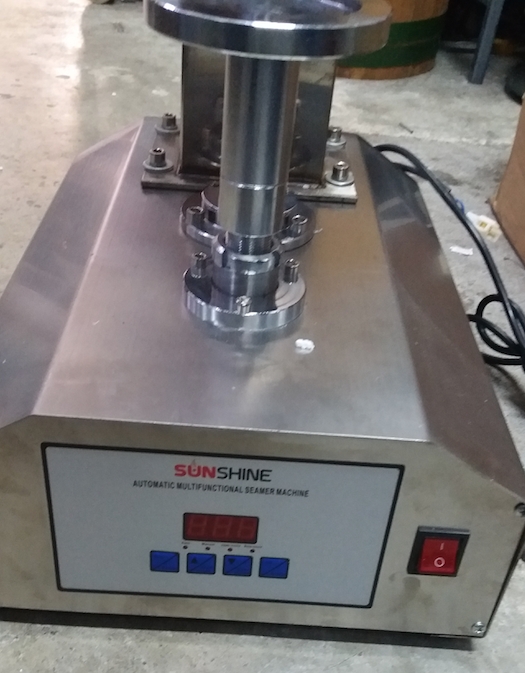 เครืองปิดปากกระป๋อง เครื่องซีลกระป๋อง อลูมิเนียม อัตโนมัต Sunshine