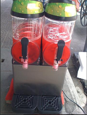 เครื่องจ่ายปั่นน้ำผลไม้เกล็ดหิมะ สเลอบี้ 12ลิตร 2โถ
