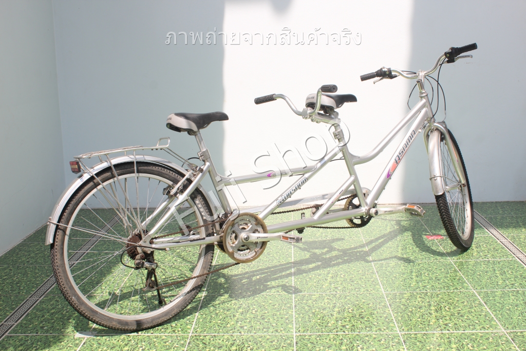 จักรยานญี่ปุ่น - ล้อ 26 นิ้ว - มีเกียร์ - Asama - สีเงิน [จักรยานมือสอง]