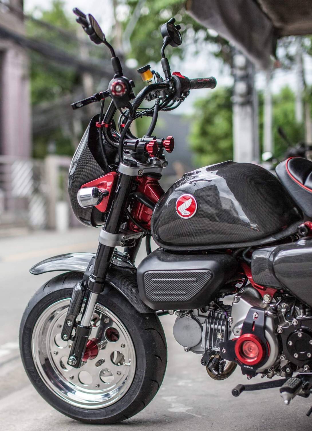 โช๊คหน้าแท้ พร้อมสปริงแบบโหลดหน้าเตี้ย3นิ้ว Power Fender MONKEY 125 ชุดละ11500