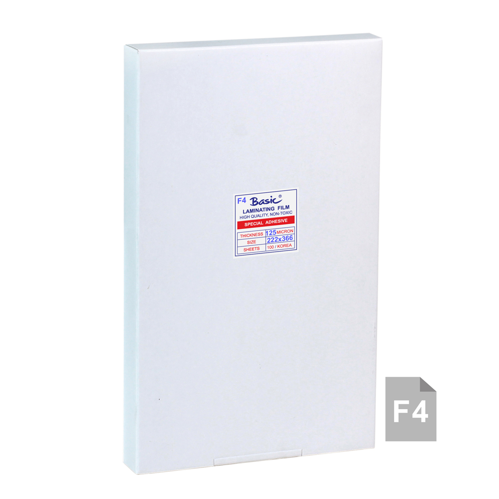 พลาสติกเคลือบบัตร F4 หนา 125ไมครอน Basic