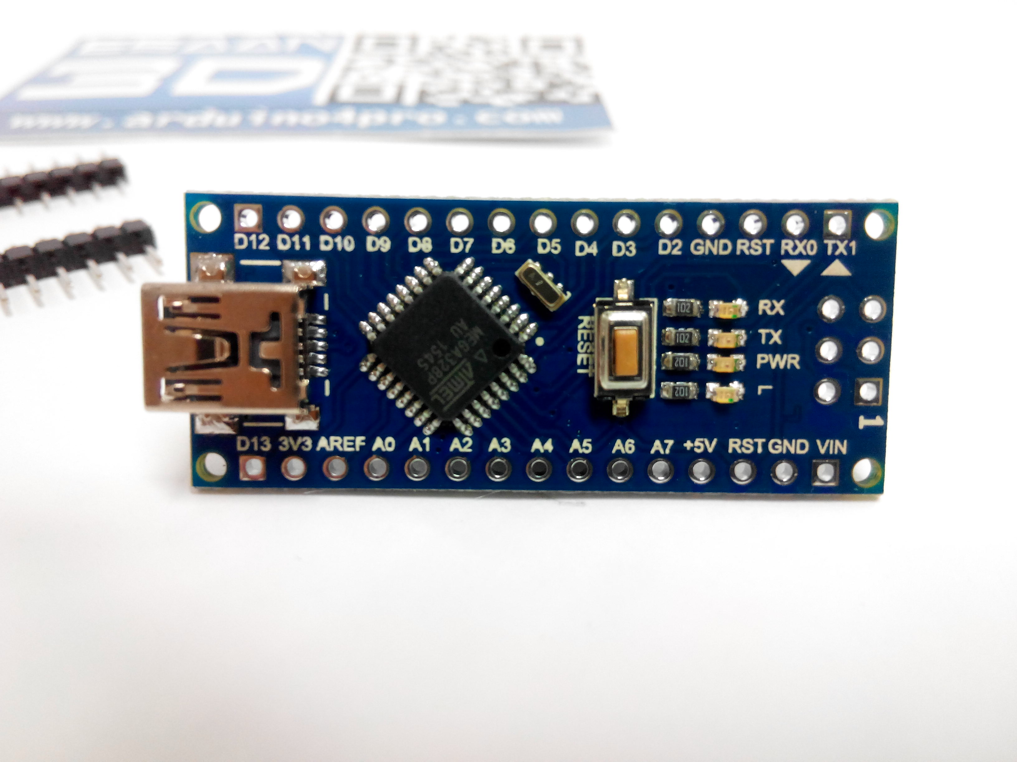 Arduino Nano 3.0 Mini USB ใช้ชิฟ CH340G ยังไม่ได้บัดกรี (ไม่มีสาย Mini USB)