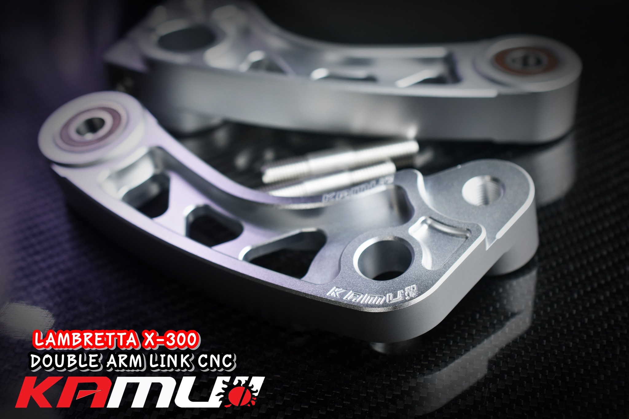 Double Arm Link CNC Lambretta X-300 ขาค้ำปั๊มหน้า CNC