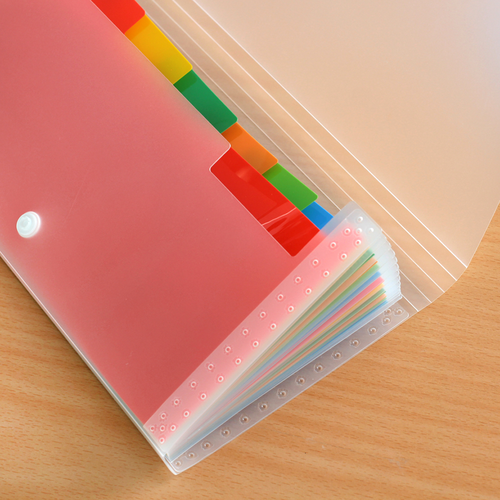 กระเป๋าพลาสติกใส่เอกสาร มีอินเด็กซ์ 12 หยัก EX-057