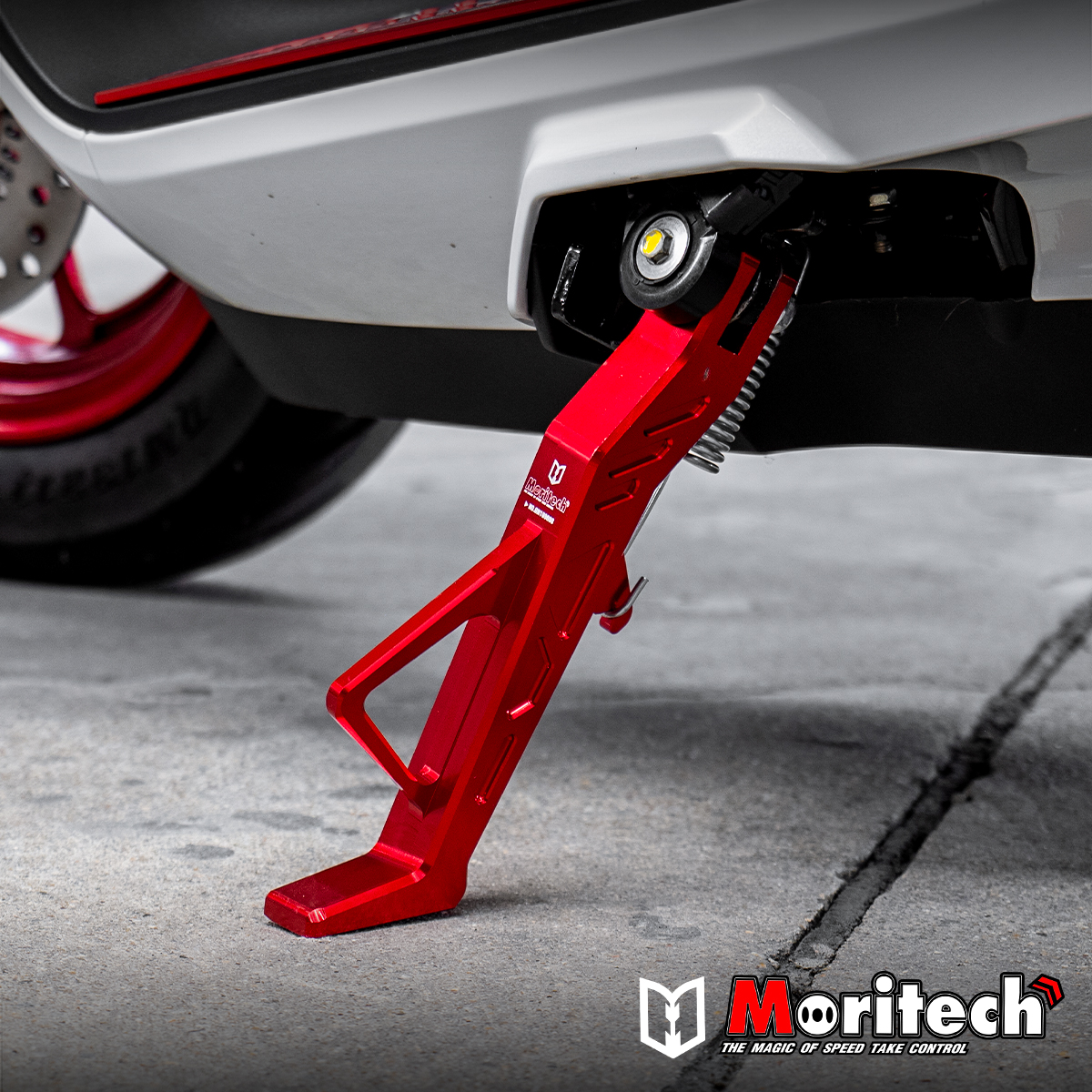 ขาตั้งข้างอลูมิเนียม CNC MORITECH สำหรับรุ่น : GIORNO+ / LEAD-125 ราคา1200