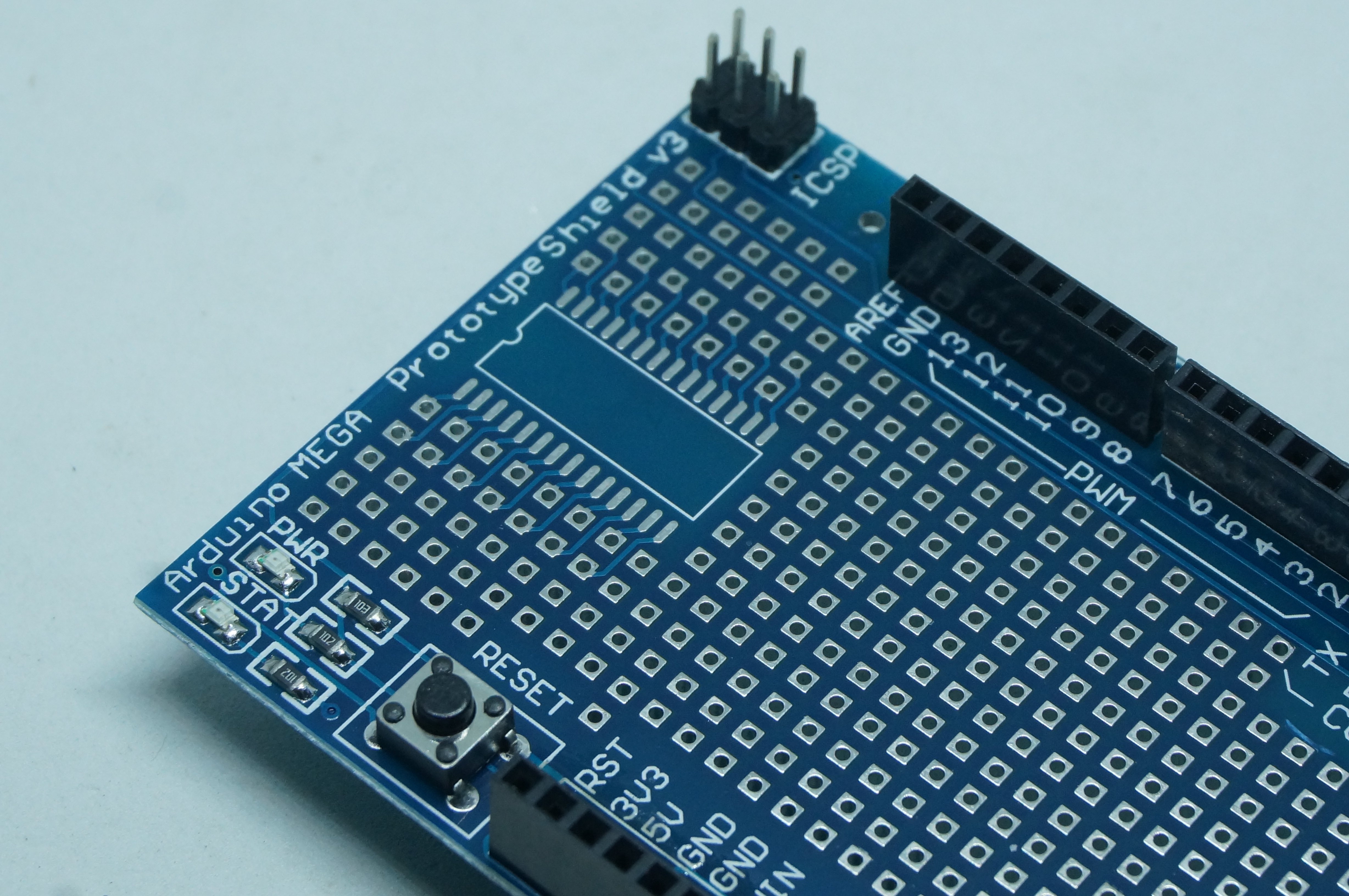 Prototype + Breadboard shield for Mega2560
