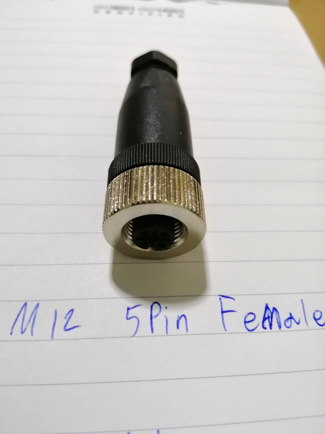 5 pins Female M12 cable connector IP67