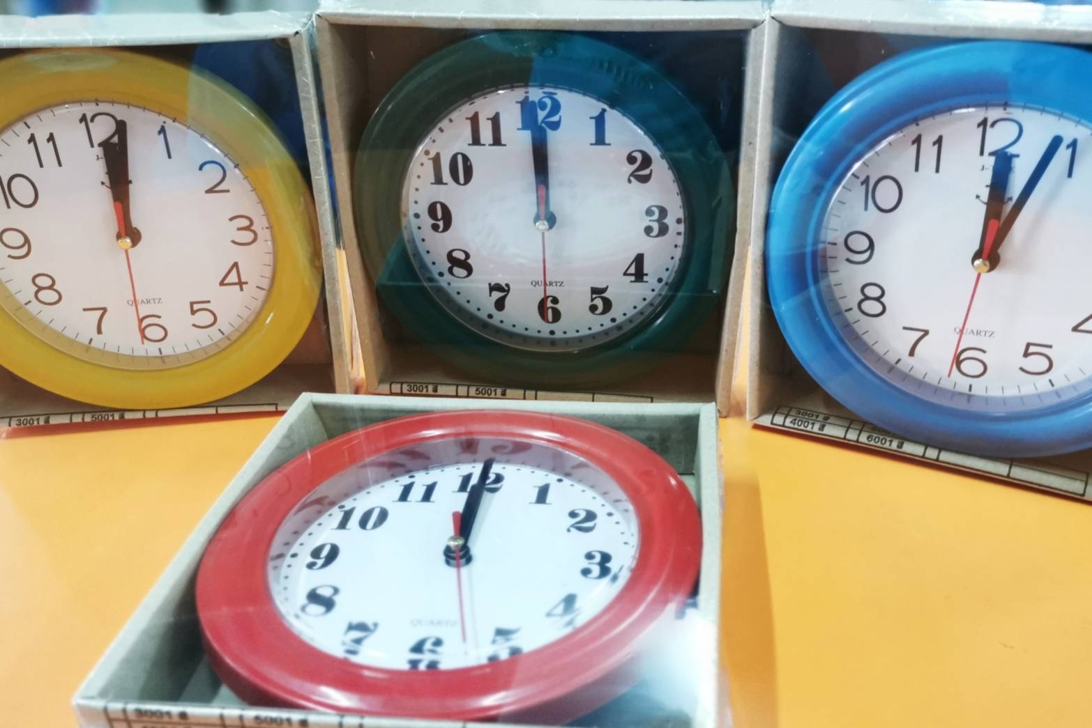 นาฬิกาแขวน 7 นิ้ว ขอบสี J-Time JW-3001,4001