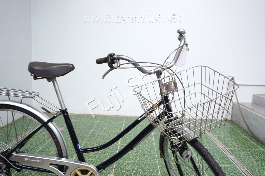 จักรยานแม่บ้านญี่ปุ่น - ล้อ 26 นิ้ว - เกียร์ 6 สปีด - ไฟหน้าอัตโนมัติ - สีน้ำเงิน [จักรยานมือสอง]