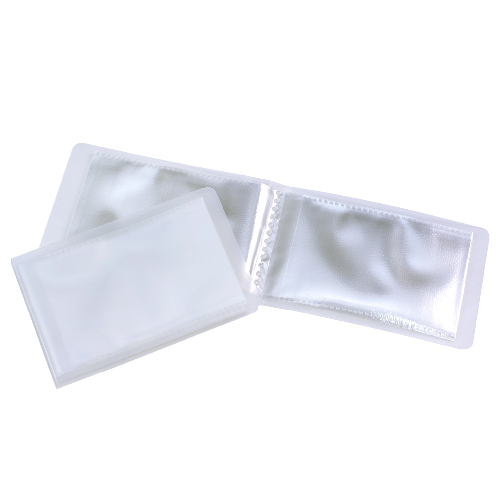 สมุดใส่บัตร Card Album 12 ช่อง ปกใส BC-025 สีใสธรรมชาติไม่พิมพ์ปก