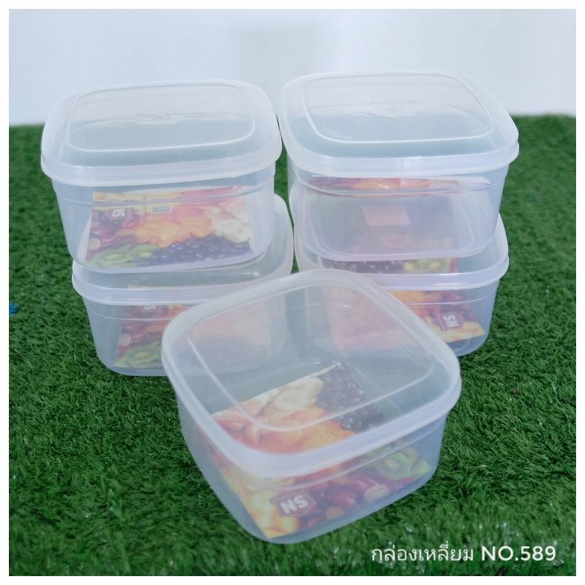 กล่องเหลี่ยมจัตุรัส No.589 (SN) 1200ml.