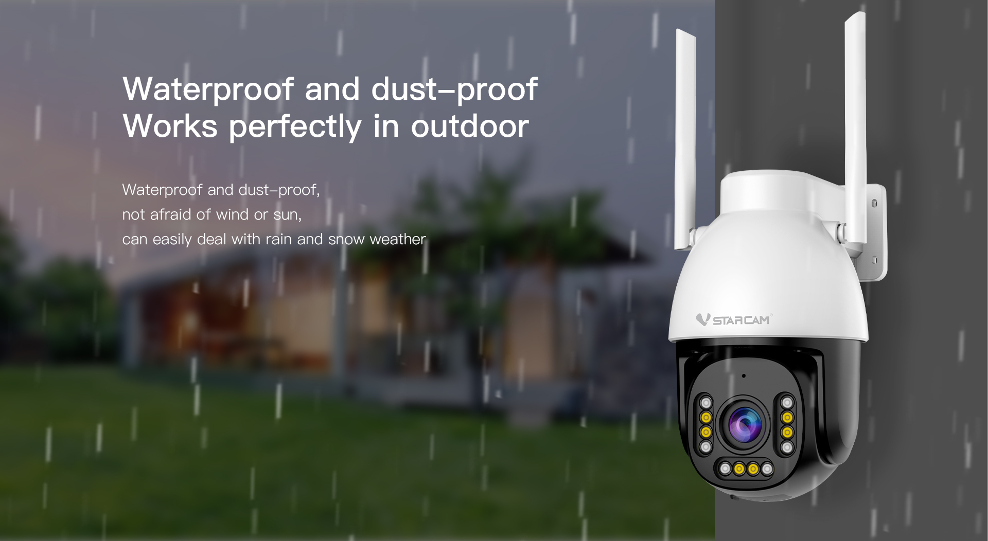 Vstarcam CS611Q-X5 กล้องวงจรปิดระบบ IP WIFI 4 MP PTZ Full Color เลนส์ซูมได้ มีไมค์และลำโพงในตัว ติดตั้งภายนอกได้ BY BILLIONAIRE SECURETECH CS611Q-X5