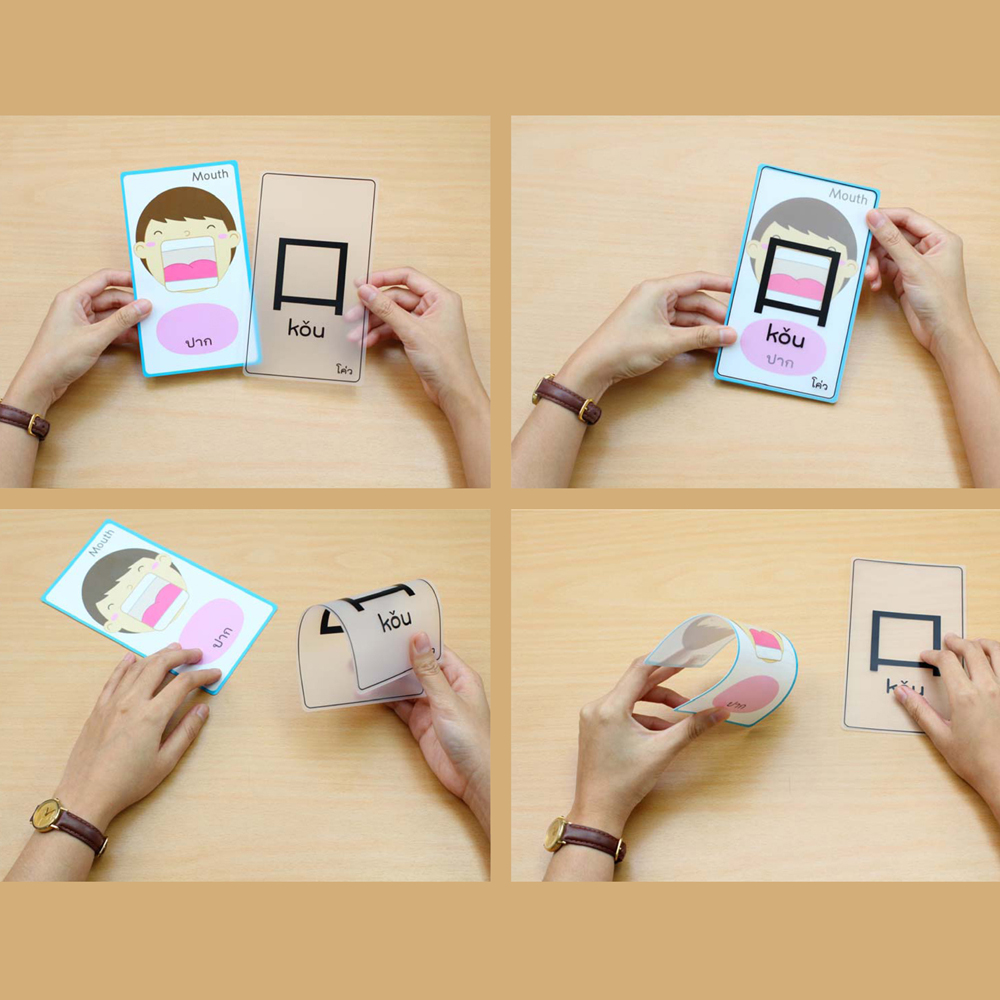 เกมจับคู่ บัตรคำ 3 ภาษา ชุดภาพและอักษรจีน ET-319