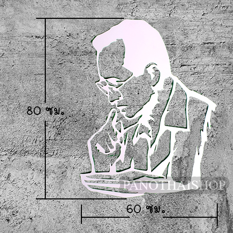 พลาสวูดฉลุรูป ร.9 รูปในหลวงรัชกาลที่ 9 ฉลุลายแผ่นพลาสวูด ฉลุลายในหลวง กรอบรูปเลเชอร์ กรอบรูปติดผนัง กรอบรูปฉลุลาย กรอบรูปมงคล แบบสีขาว