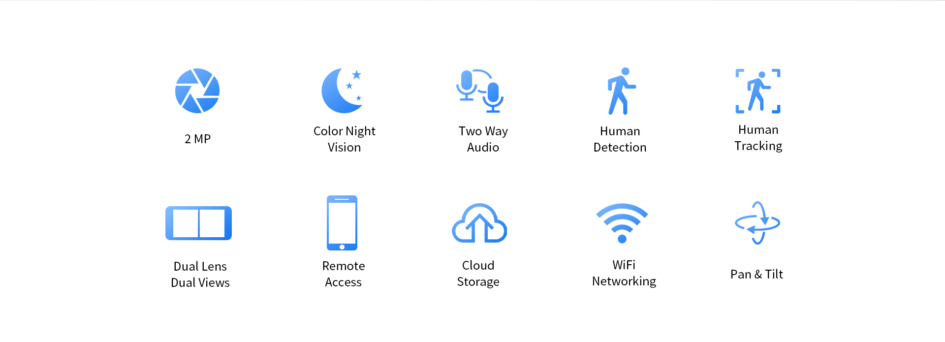 Vstarcam CS996DR กล้องวงจรปิดระบบ IP WIFI 2 MP กล้องเลนส์คู่ (Dual Len) Smart Color Night Vision มีไมค์และลำโพงในตัว BY BILLIONAIRE SECURETECH CS996DR