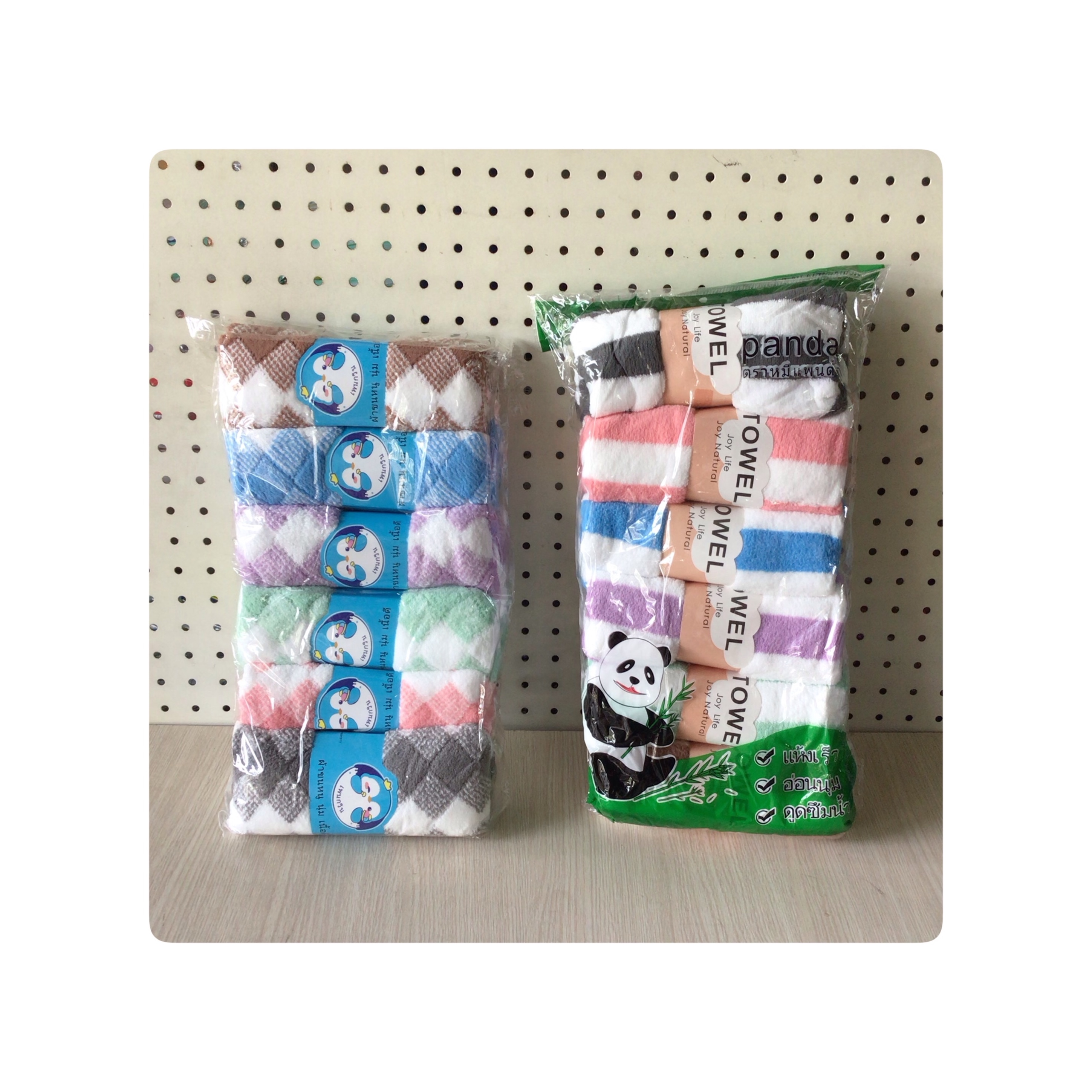 ผ้าขนนุ่ม คละลาย 35*75