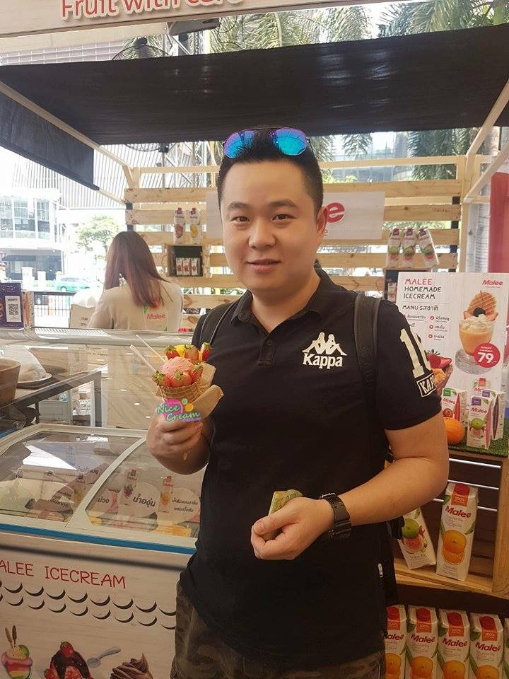 NICECREAM ขอขอบพระคุณบ.มาลีและคุณโอ๋ ที่ไว้วางใจนำน้ำผลไม้มาลี มาผลิตเป็นไอศครีมโฮมเมด @ Central World วันที่ 17-21 มกราคม 2561