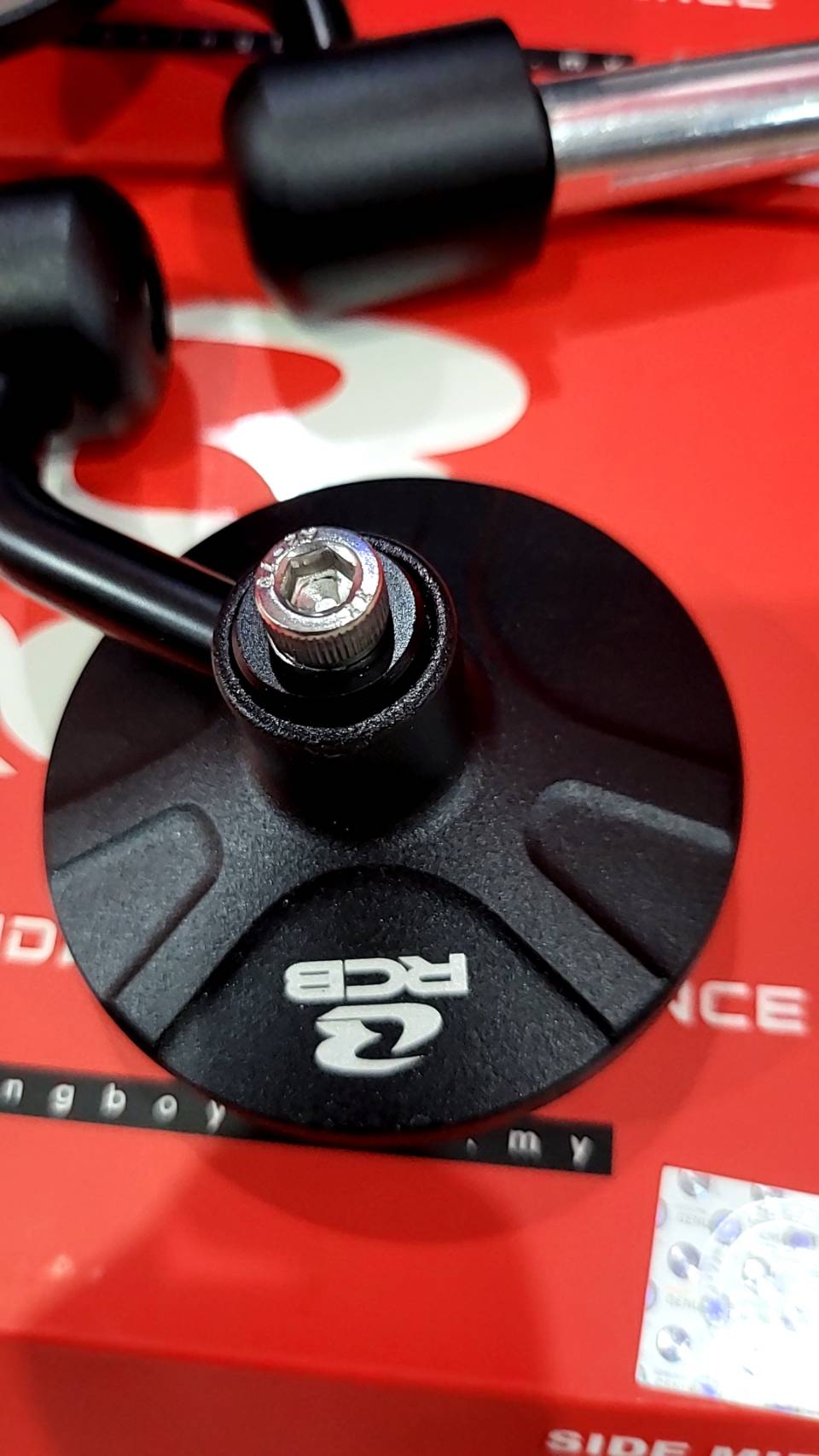 กระจกปลายแฮนด์ทรงกลม racingboy รุ่น S7