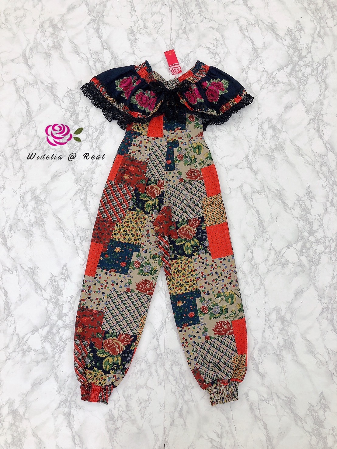 Vintage Jumpsuit จั้มสูทขายาวแสนสวย