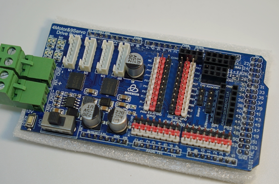 Moebius 4 Channels Motor Driver Shield for Arduino MEGA2560