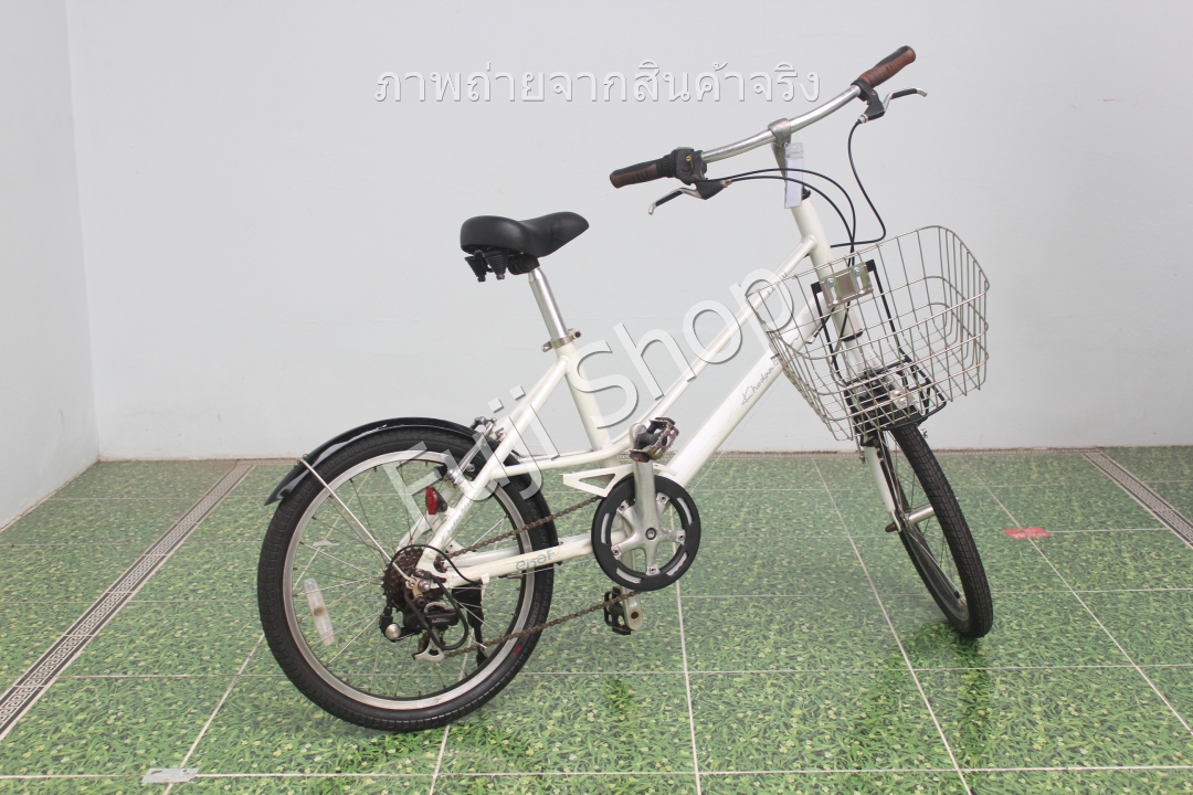จักรยานญี่ปุ่น - ล้อ 20 นิ้ว - มีเกียร์ - อลูมิเนียม - Khodaa Bloom - สีขาว [จักรยานมือสอง]