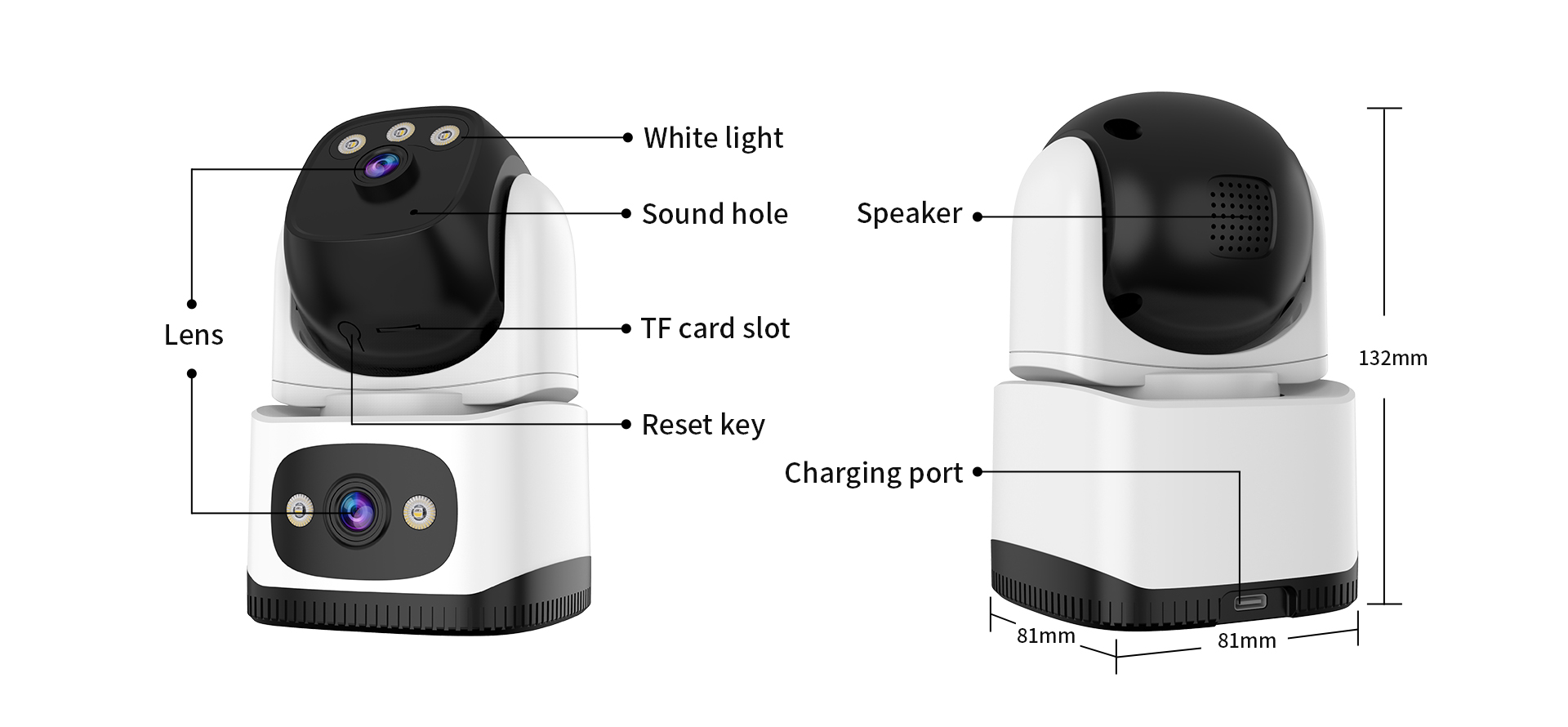 Vstarcam CS995DR กล้องวงจรปิดระบบ IP WIFI 2 MP Color Night Vision กล้องเลนส์คู่ มีไมค์และลำโพงในตัว BY BILLIONAIRE SECURETECH CS995DR