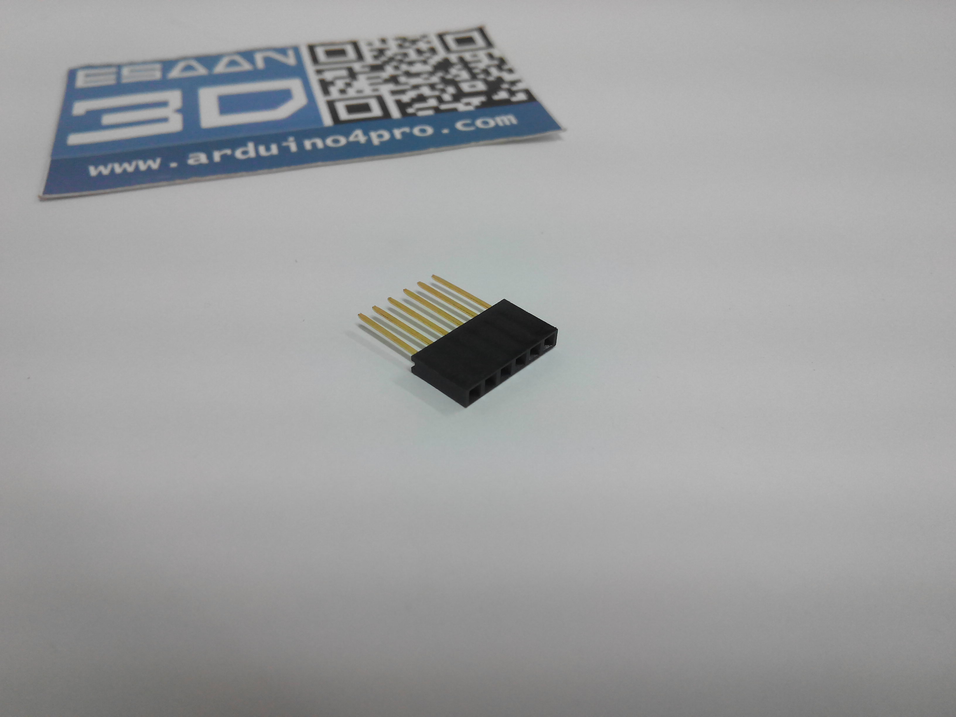 DIP ตัวเมียขายาว 6P (ระยะห่างขา 2.54mm)