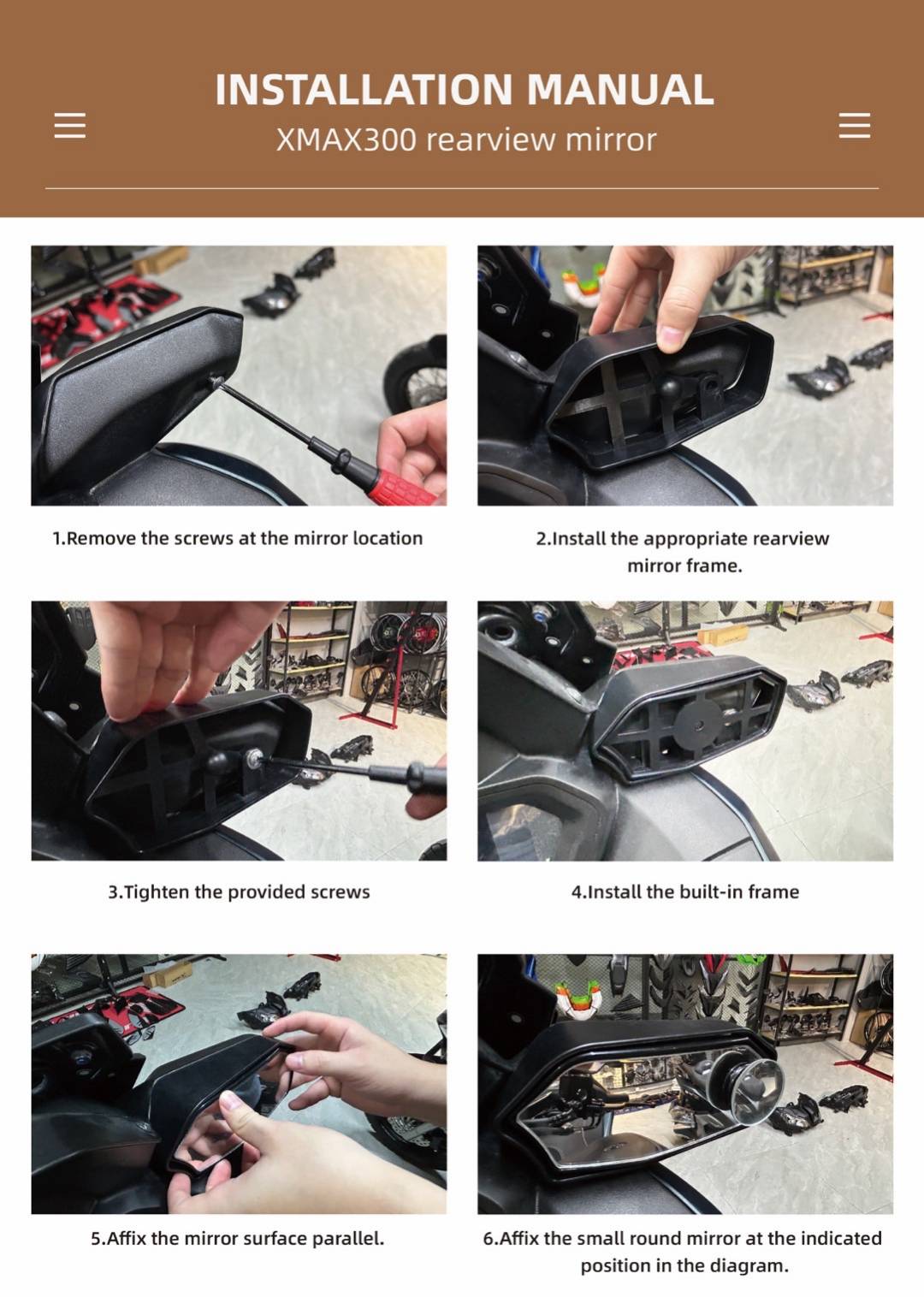 กระจก XMAX rcpw ราคา 950 บาท