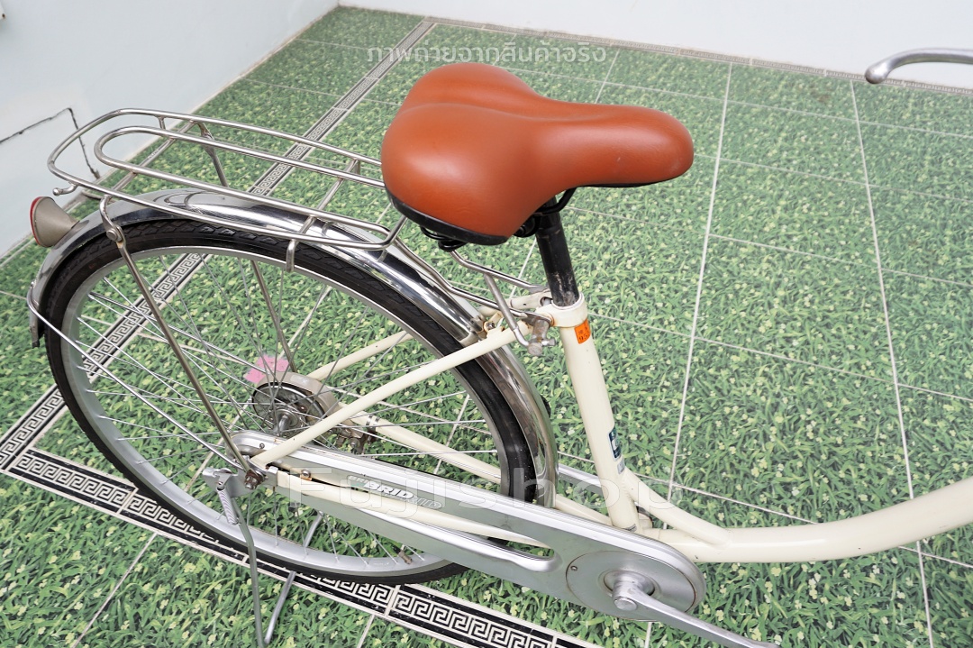 จักรยานแม่บ้านญี่ปุ่น - ล้อ 26 นิ้ว - ไม่มีเกียร์ - Brid - สีครีม [จักรยานมือสอง]