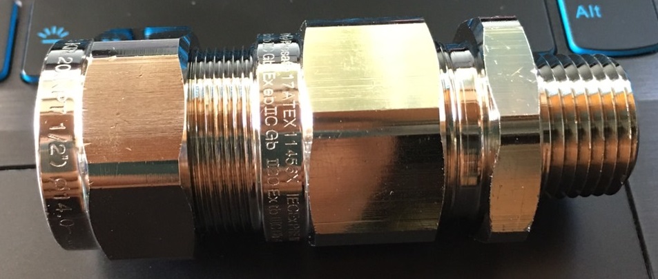 OSCG 1/2"NPT armour cable gland, OD.14-20.5mm "OS-E1UF 20-12"