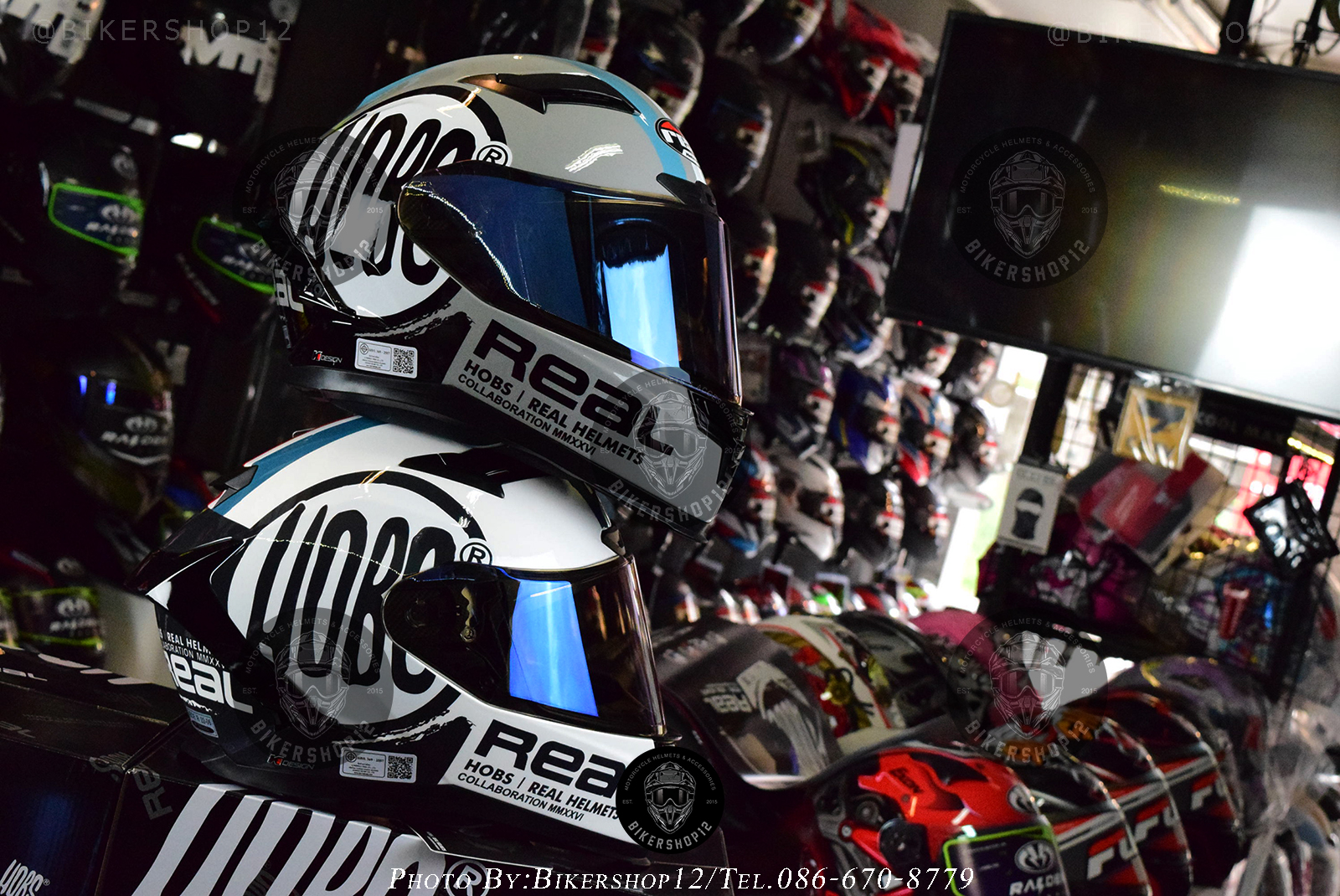 หมวกกันน็อคReal รุ่น FINNIX HOBS สี ดำ