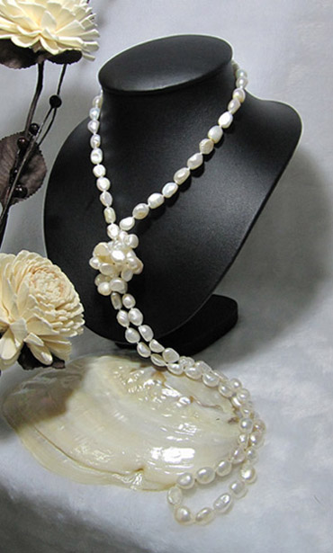 สร้อยคอไข่มุกแท้ บาร๊อกยาว 30 นิ้ว AA++