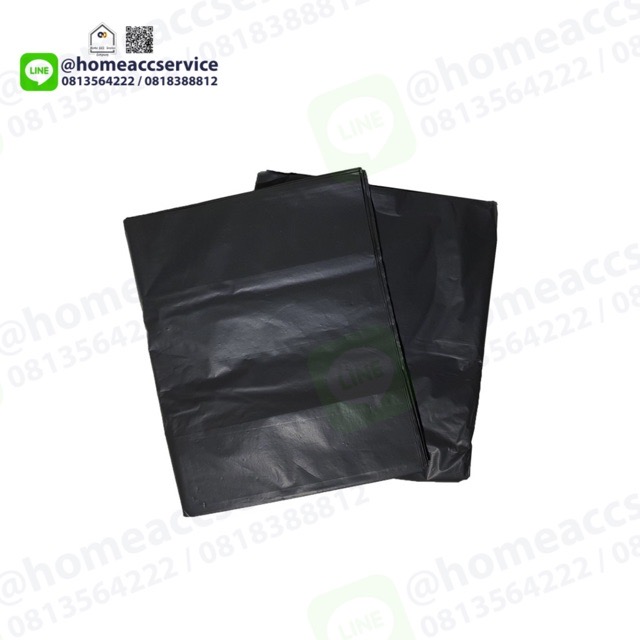 ถุงขยะดํา ขนาด 40x60 นิ้ว 101x152cm แพ็ค 3ใบ 1 กก. - Garbage Bag 40x60"