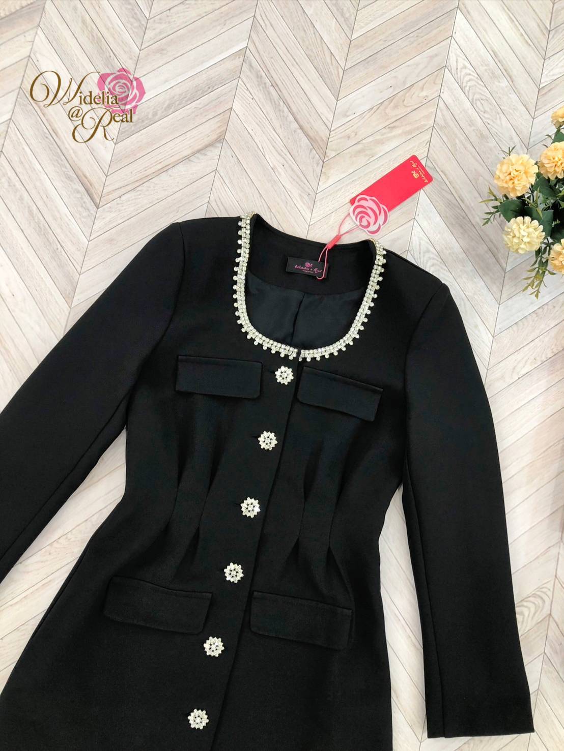 Korea Dress เดรสสั้น ตัวสวย งานดี งานเก๋ ใส่ง่าย แขนยาว