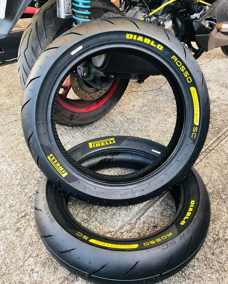 ยาง pirelli diablo rosso scooter sc สำหรับ Forza300-350 - xmax300