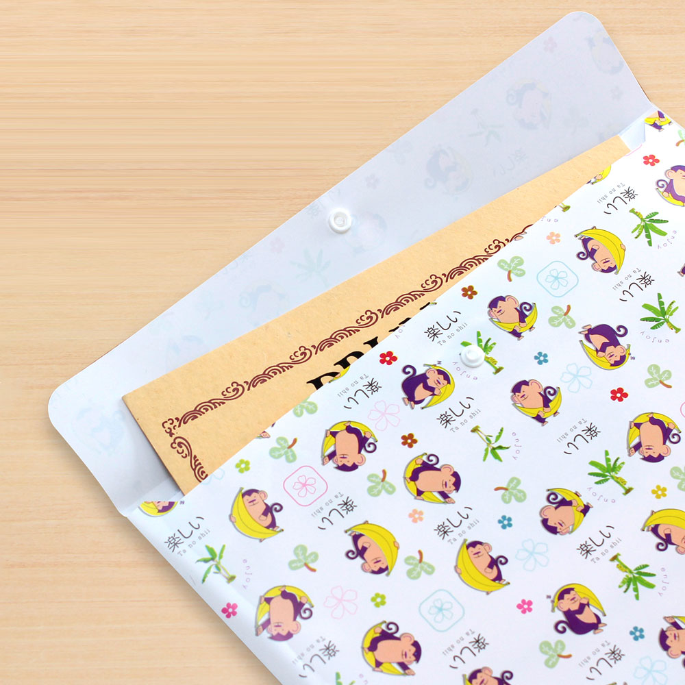 ใส่เอกสาร ฝากระดุม ซองกระดุม A4 ลายการ์ตูน BL-317-320