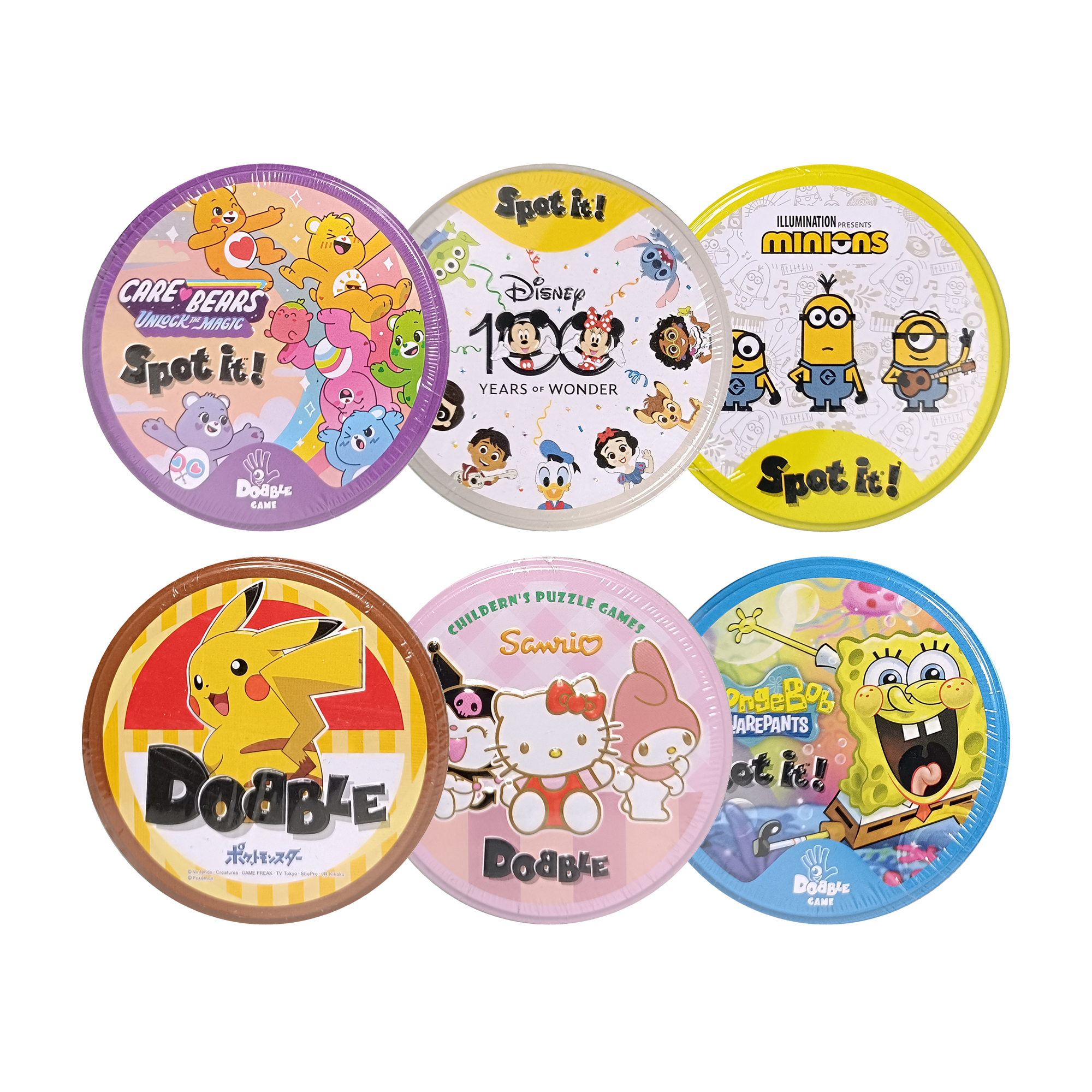 Game Card Dobble Toy Matching Metal Box Variant เกมจับคู่ภาพเหมือน กล่องเหล็ก ของเล่นเสริมพัฒนาการ