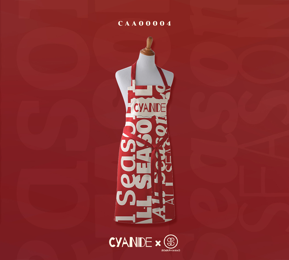 ผ้ากันเปื้อน Apron #AllSeasonLove CAA00004 #CYANIDE