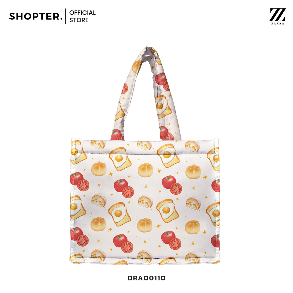 กระเป๋า Fluffy Book Tote Bags Breakfast Collection 🥪 รหัส DRA00110 #FluffyBookToteBag