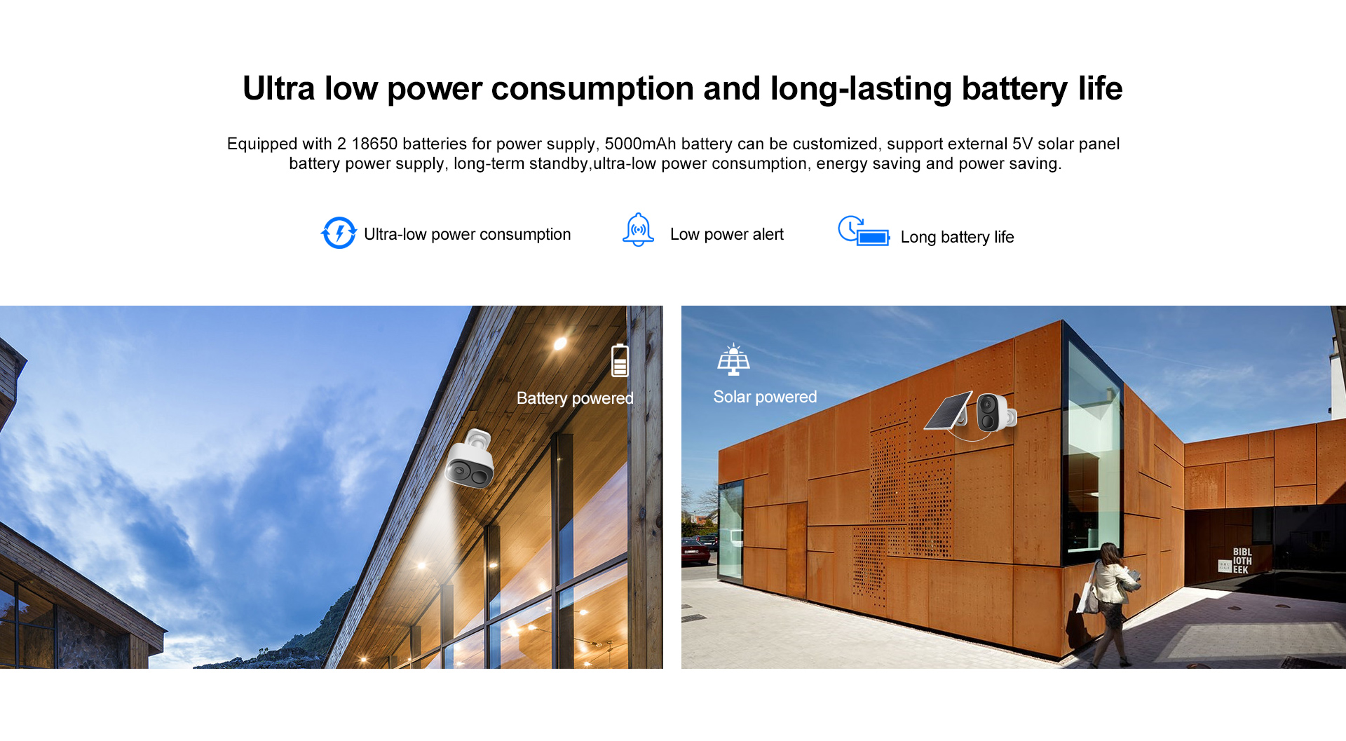Vstarcam CB54 กล้องวงจรปิดระบบ IP WIFI 2 MP มี BATTERY 5000mAh + แผง SOLAR CELL มีไมค์และลำโพงในตัว Color Night Vision ติดตั้งภายนอกได้ BY BILLIONAIRE SECURETECH CB54