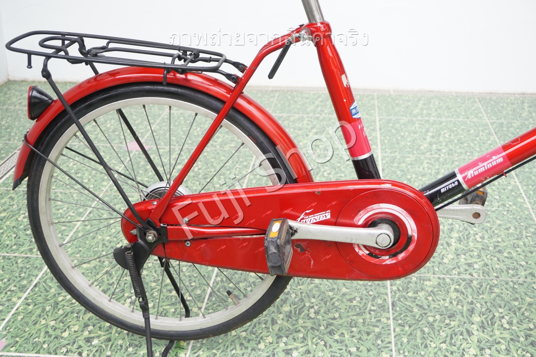 จักรยานแม่บ้านญี่ปุ่น - ล้อ 20 นิ้ว - ไม่มีเกียร์ - อลูมิเนียม - Miyata - สีแดง [จักรยานมือสอง]